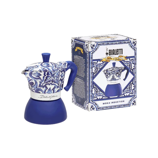 Moka Induction Bialetti Dolce&Gabbana | Mediterranean blue