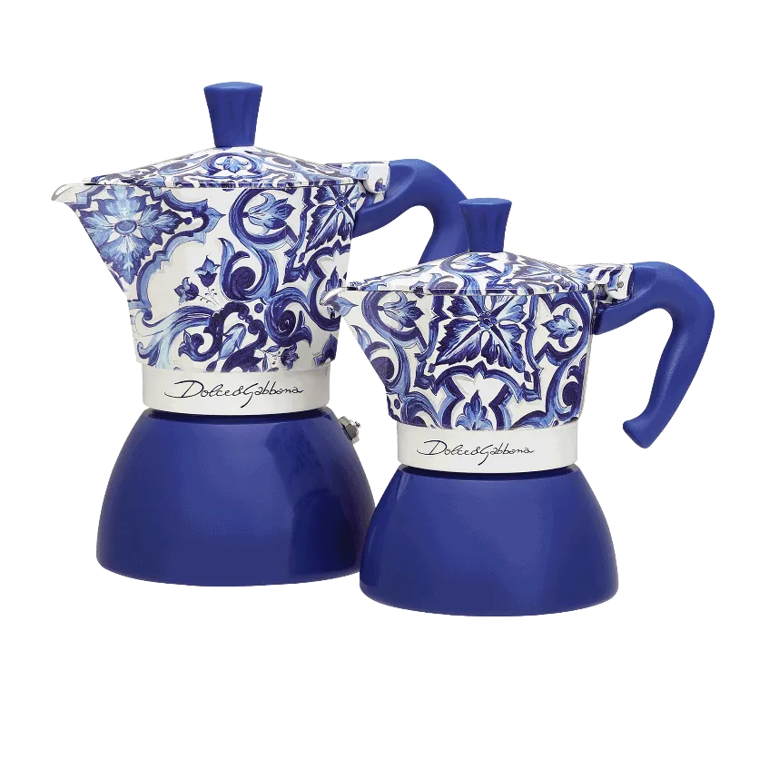 Moka Induction Bialetti Dolce&Gabbana | Mediterranean blue