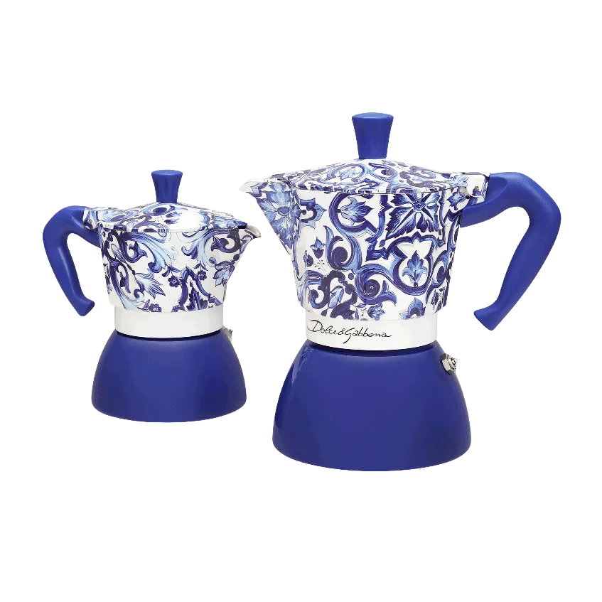 Moka Induction Bialetti Dolce&Gabbana | Mediterranean blue