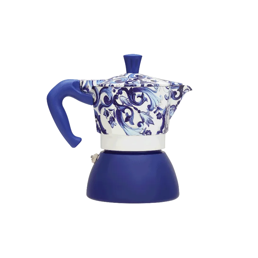 Moka Induction Bialetti Dolce&Gabbana | Mediterranean blue