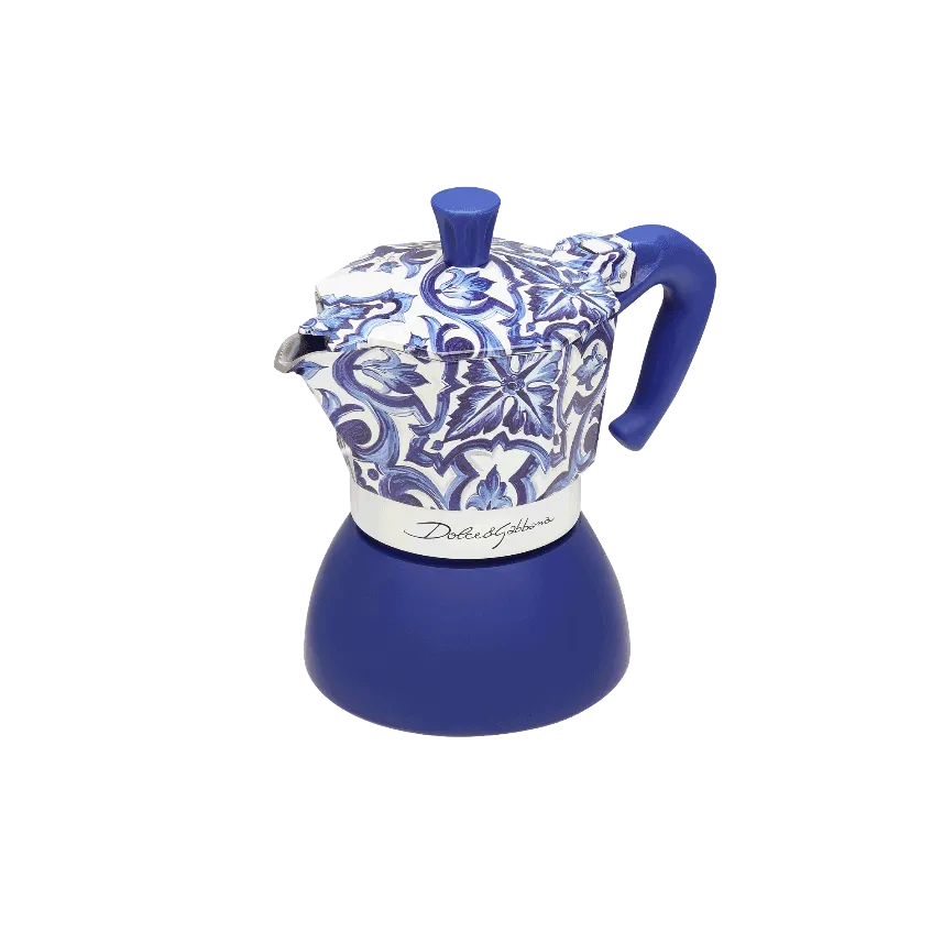 Moka Induction Bialetti Dolce&Gabbana | Mediterranean blue