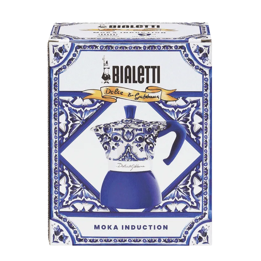 Moka Induction Bialetti Dolce&Gabbana | Mediterranean blue