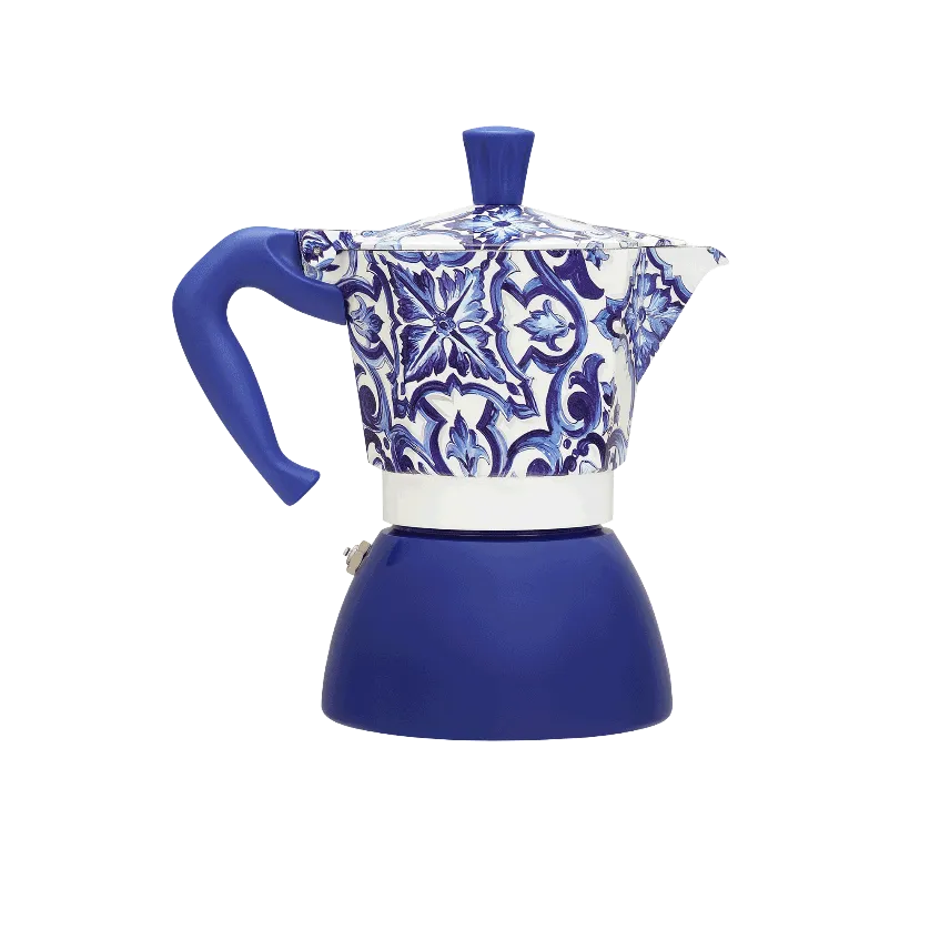 Moka Induction Bialetti Dolce&Gabbana | Mediterranean blue