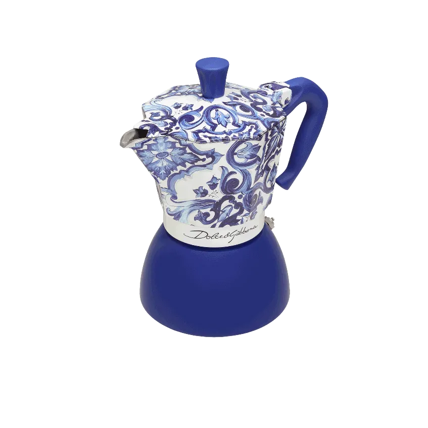 Moka Induction Bialetti Dolce&Gabbana | Mediterranean blue