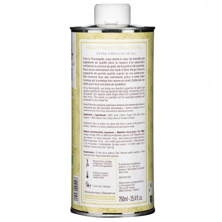 Huile D'Olive Vierge Extra Bio - Delicate 750ml