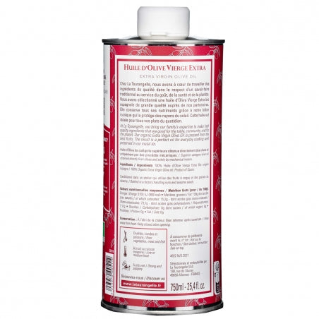 Huile D'Olive Vierge Extra Bio - Intense 750ml