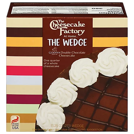 Godiva Double Chocolate Cheesecake Wedge