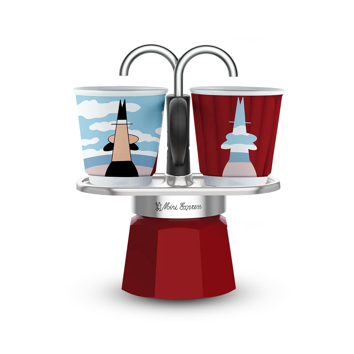 Bialetti Mini Express 2 Cup Magritte
